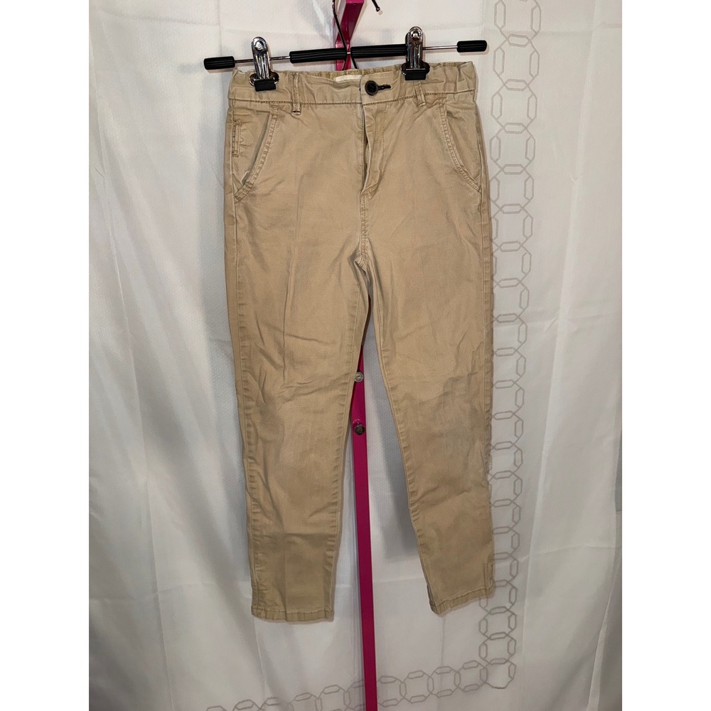 Zara Boys Khaki Chino‎ Pants Kids Size 6 Adjustable Waist